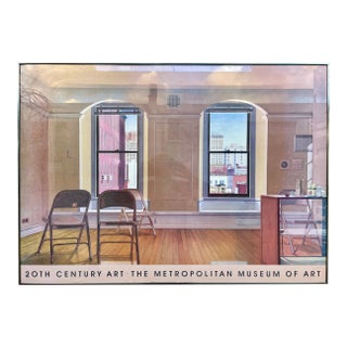 1980's John Moore "Thursday" Metropolitan Museum of Art Exhibition Framed Poster. For Sale