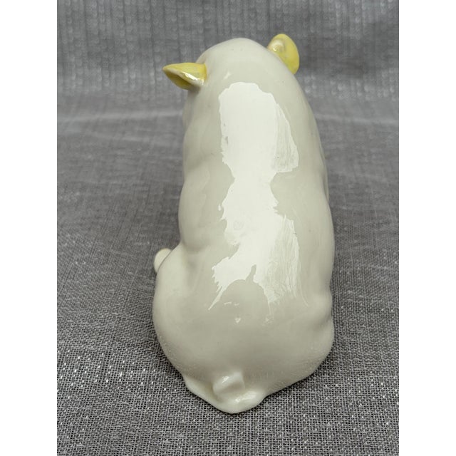Ceramic Vintage Irish Belleek Porcelain Pig For Sale - Image 7 of 13
