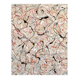 Cocktails and Sinatra - Modern Abstract Drip Painting, Jackson Pollock Style Mid-Century Modern Inspired Contemporary Original Artwork by Marc Raphael