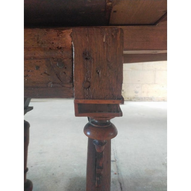 Tan Antique Table in Wood, 1800s For Sale - Image 8 of 11