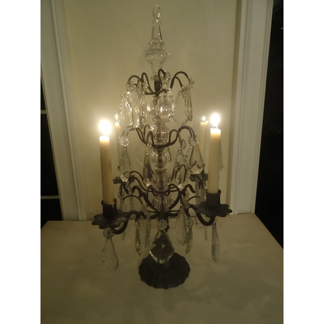 19th Century Crystal Girandole For Sale In Los Angeles - Image 6 of 7