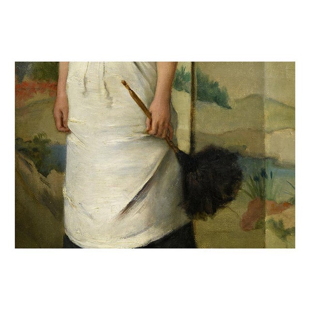 Auguste Serrure, Soubrette, 19th Century, Oil Painting, Framed For Sale - Image 9 of 10