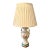 Urn Porcelain Vintage Lamp With Floral Designs For Sale