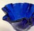 1960s Vintage Cobalt Glass Ruffled Vase For Sale - Image 5 of 10