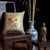 Chinoiserie Vintage Chinese Silk Embroidered Pillow-Beijing-Peony Butterfly-Chinoiserie-Asia For Sale - Image 3 of 10