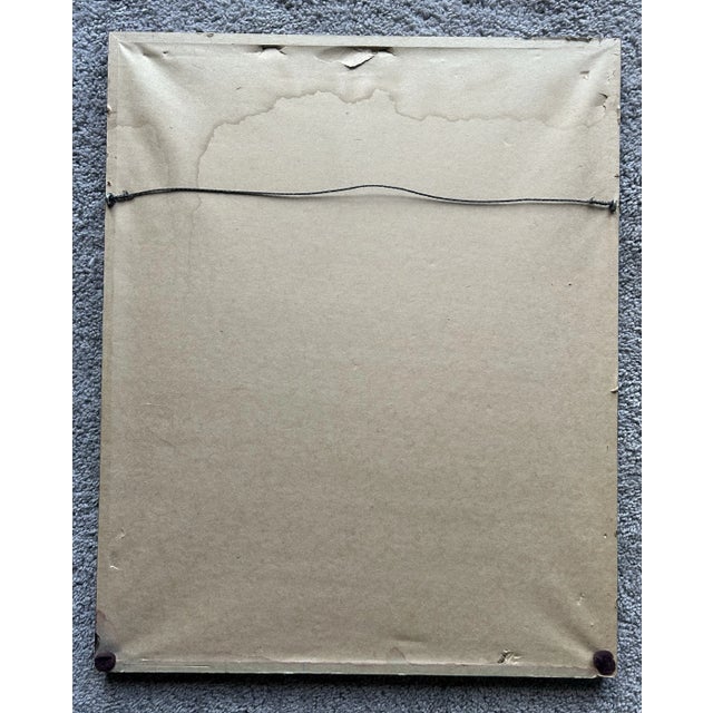 1980s Original Vintage Framed Color Lithograph of Sea Otters by Michael O’Neill For Sale - Image 5 of 5