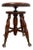 Vintage Victorian Adjustable Piano Stool Brass Claw Ball Feet Turned Wood For Sale