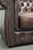 English Style Brown Cowhide Chesterfield 3-Seater Sofa For Sale - Image 10 of 12