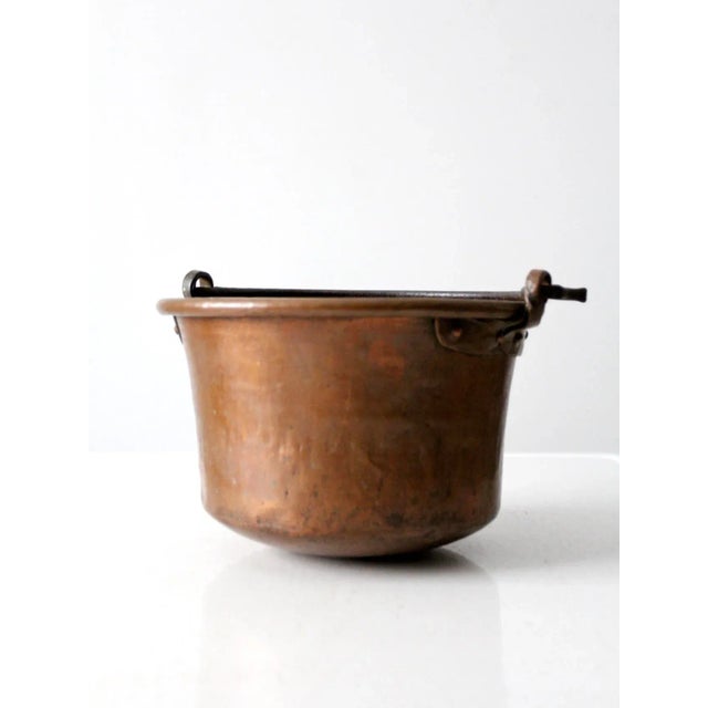 Antique Copper Hearth Pot For Sale - Image 4 of 12