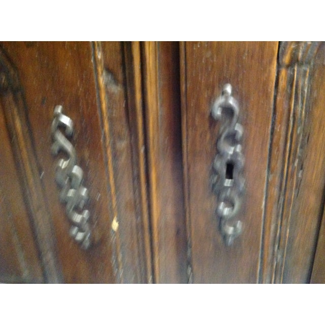 Chestnut 17th Century French Buffet With Plate Rack For Sale - Image 8 of 10