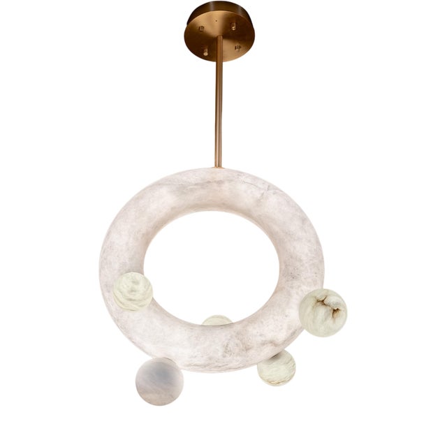 Ozark Pendant Lamp by United Alabaster For Sale