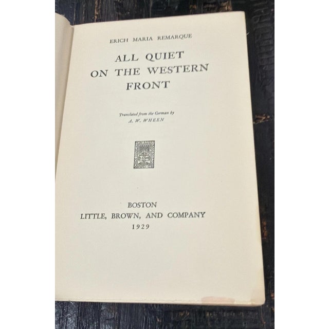 Vintage1st ED Erich Maria Remarque All Quiet on the Western Front 1929. Shipped with USPS Media Mail.