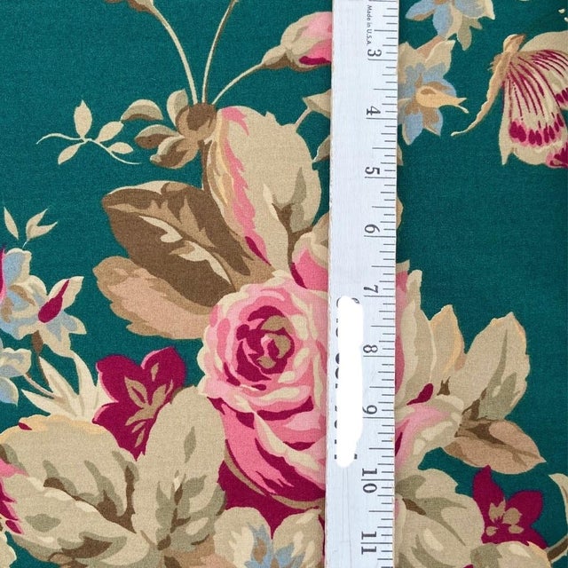 1980s Ralph Lauren Vintage Adirondack Floral Home Decor Fabric Ten