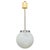 Czechoslovak Ribbed Opaline Glass Pendant Light, 1970s For Sale - Image 10 of 10