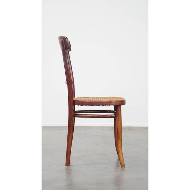 Vintage Bistro Chair with Matted Seat from Thonet For Sale - Image 3 of 15