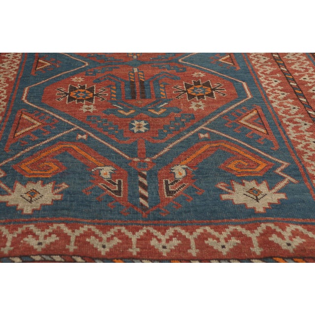 Late 19th Century Late 19th Century Caucasian Kazak Rug, 03'06 X 05'08 For Sale - Image 5 of 10