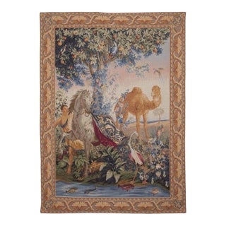 The Draped Horse Loom Woven Tapestry - 198 X 142 Cm (6'6" X 4'8") - Requires Rod Size 4 For Sale