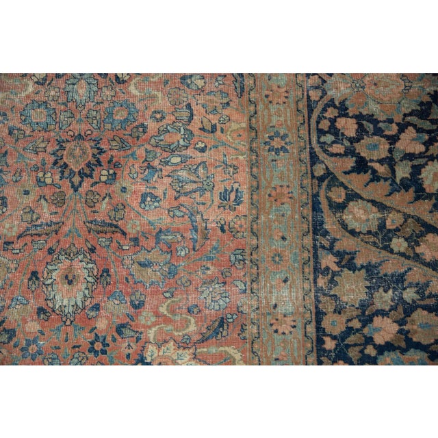 Vintage Distressed Tabriz Rug - 13'3" X 18'1" For Sale - Image 10 of 13