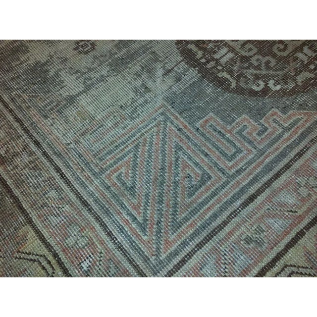 Tribal Circa 1900 E. Turkestan Khotan Rug- 4'10" X 8'10" For Sale - Image 3 of 3