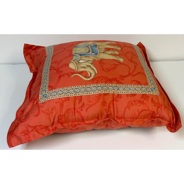 Late 20th Century Pair Jim Thompson Thai Silk Elephant Pillows, Tony Duquette Style, circa 1990s For Sale - Image 5 of 16