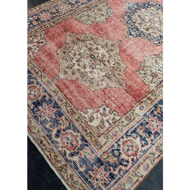 Textile Turkish Vintage Rug 4'5" x 11'11" #21391 For Sale - Image 7 of 8