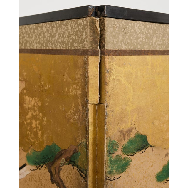 Pair Japanese Edo Six Panel Screens Legend of Minamoto For Sale - Image 16 of 18