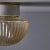 1960s Swedish Modern Pressed Amber Glass & Porcelain Wall or Ceiling Lamp For Sale - Image 11 of 13