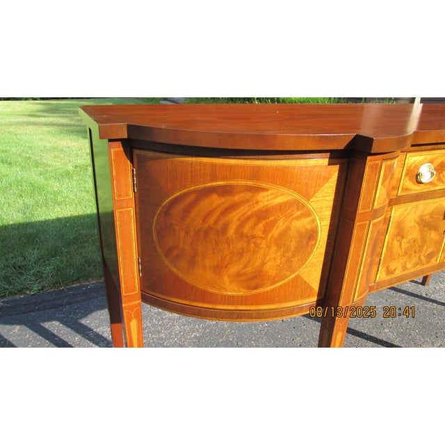 H. Sacks & Sons 1940s Mahogany Sideboard by H. Sacks and Sons of Brookline Ma For Sale - Image 4 of 11
