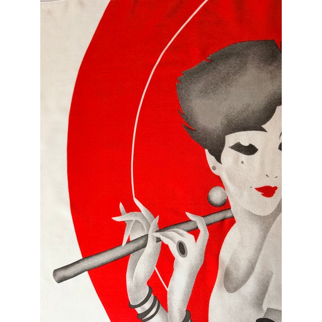 Pierre Cardin Lady Silk Scarf 1970 For Sale In New York - Image 6 of 12