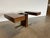 Mid Century Modern Style Rosewood Veneer Desk without glass top. The Cubist Cantilevered Desk style is among a series of...