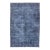 Vintage Hand Knotted Turkish Overdyed Oushak Rug in Dark Blue and Charcoal For Sale