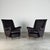 A striking and exceptionally comfortable pair of Italian armchairs produced by ISA Bergamo in the 1950s, attributed to Gio...