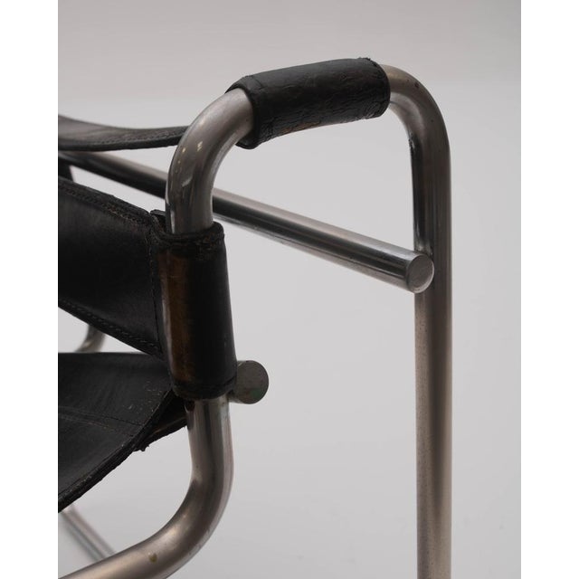 Animal Skin Wassily Chair by Marcel Breuer for Gavina, 1960s For Sale - Image 7 of 10