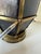 Vintage Hollywood Regency Brass & Black Leather Geometric Table Lamp For Sale - Image 11 of 13