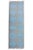 Textile Light Blue & Gray Diamond Checker Zanafi Flatweave Moroccan Wool Runner Rug 2.5x8 For Sale - Image 7 of 7