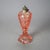 Antique Pink Coinspot Pressed Glass Oil Lamp Circa 1840 For Sale - Image 4 of 10