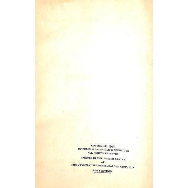 "Joy in the Morning" 1946 Wodehouse, p.g. For Sale In New York - Image 6 of 12