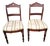 Antique French Louis Philippe Dining Chairs in Wood, 1800s, Set of 2 For Sale