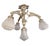 19th Century French Medieval Gothic Revival Bronze Four-Light Chandelier with Frosted Glass with Gryphons Gargoyles Dragons, 1890s For Sale - Image 6 of 13