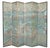Paint Antique Chinese Export Six Panel Watercolor Floor Screen, Hand-Painted For Sale - Image 7 of 12