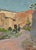 1930s Anja Decker, Italian Street Scene with Horse, 1932, Oil Painting on Canvas For Sale - Image 5 of 10