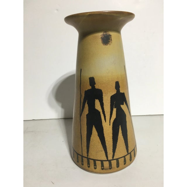 1990s 1990s African Inspired Pottery Vase For Sale - Image 5 of 5