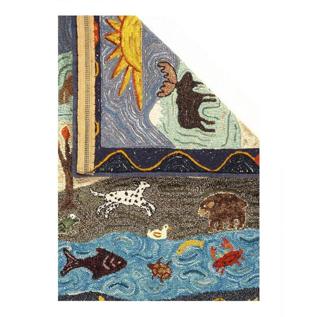 Traditional Pasargad DC Antique American Hook Rug For Sale - Image 3 of 3