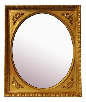 18th Century Baroque Round Plaster and Gilt Gesso Mirror