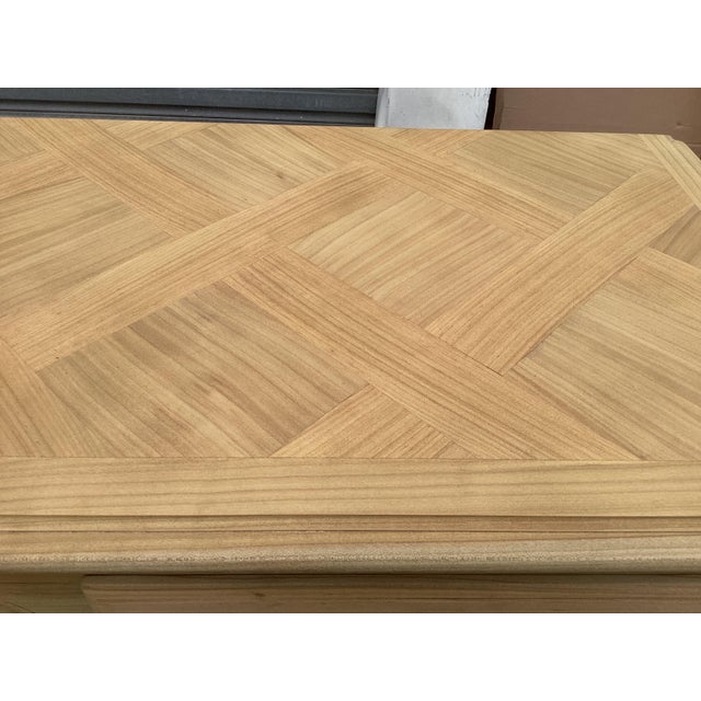 French Vintage French Cherry Commode/Weathered & Sanded For Sale - Image 3 of 14