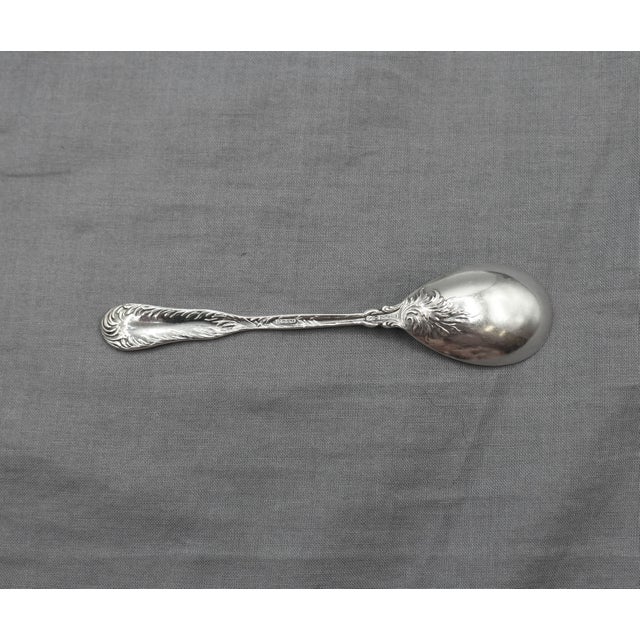 American Circa 1900 American Sterling Silver Set of Four Egg Spoons by Dominick & Haff For Sale - Image 3 of 8