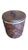 Vintage coconut shell exterior Ice Bucket with mother of pearl decoration . Lid has a leather frog as a handle. Interior...
