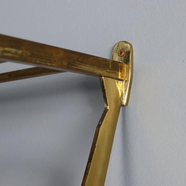 Brass Coat Rack, 1950s For Sale - Image 5 of 9