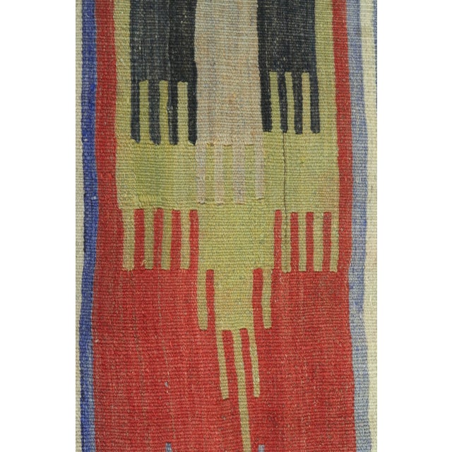 Mid 20th Century Vintage Turkish Kilim Runner-2′9″ × 10′6″ For Sale - Image 9 of 13
