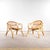 Rattan Armchairs with Handles, 1960s, Set of 2 For Sale - Image 10 of 10